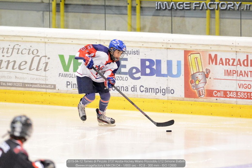 2015-04-12 Torneo di Pinzolo 3737 Aosta-Hockey Milano Rossoblu U12 Simone Battelli
